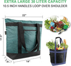 BeeGreen Insulated Cooler Bag with Handles Oversized Sturdy Leakproof Freezer Shopping Tote for Groceries Heavy Duty Thermal Food Delivery Bag Burgundy