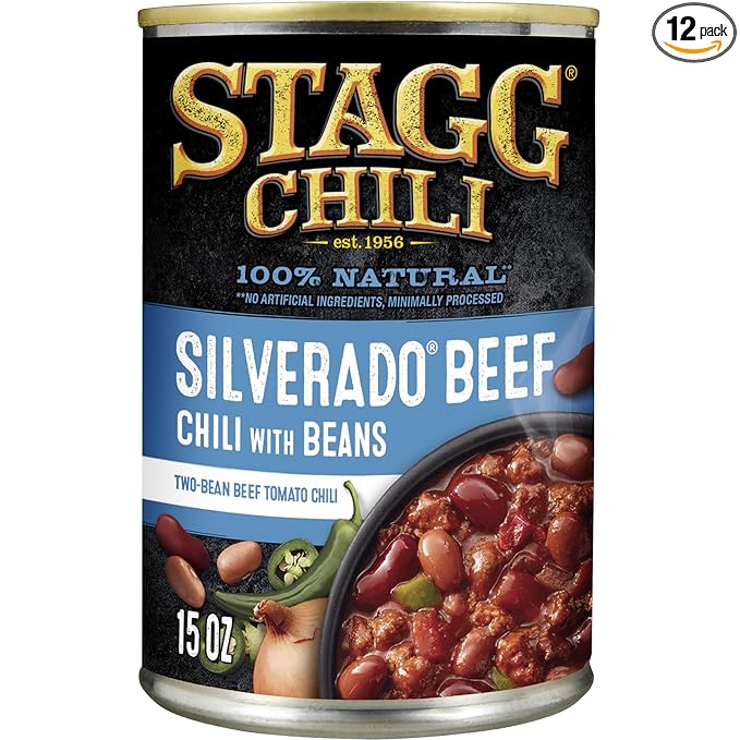 Stagg Silverado Beef Chili with Beans, 15 Ounce (Pack of 12)