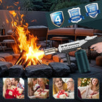 Propane Torch - Powerful Grill & Cooking Torch Gun - Adjustable Flamethrower - Culinary Blow Torch for Sous Vide, BBQ, Campfire, Charcoal Wood (Tank Not Included)