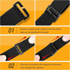 2 Pack Elastic Headlamp Strap Replacement Headband, Adjustable Headlight Strap Fit for Most Black Diamond Petzl Energizer Pelican Fenix Headlamps 1” Width Comfortable Band (Silicone Anti-Slip)