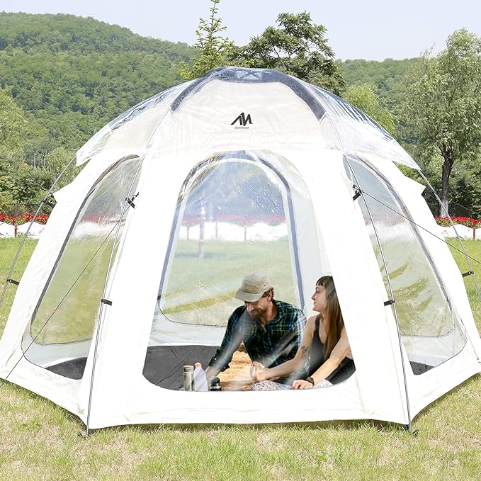 Bubble Tent, AYAMAYA 10x10 FT Screen House for 4-6 People, Outdoor Sports Tent Canopy with Mesh Mosquito Netting for Patio, Camping, Backyard and Outside Activities, Weatherproof Sun Shelter
