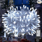 100FT 300 LED Christmas Lights Plug in,Cool White Waterproof Fairy Lights with Timer/8 Modes, Christmas Tree Lights Lighting Outdoor Indoor Garden Party Wedding Christmas Tree Decoration