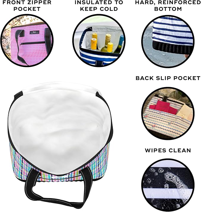 SCOUT The Stiff One - Large, Soft, Lightweight, Insulated Cooler with Hard Bottom, Beach, Family, Travel, Picnic Cooler