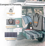400W Portable Solar Panel Foldable Lightweight Charger with Upgraded Bracket, 36V Waterproof 400 Watts Solar Panels for RV, Campervan, Power Outages, Sheds, Outdoor Off Grid Essentials