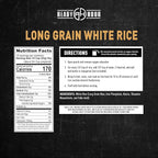 Ready Hour Long Grain White Rice Case Pack – 60 Servings (6 Pouches) – Non-Perishable Rice, Long Shelf Life, Emergency Food Supply, Bulk Storage, Survival Essentials, Instant Rice