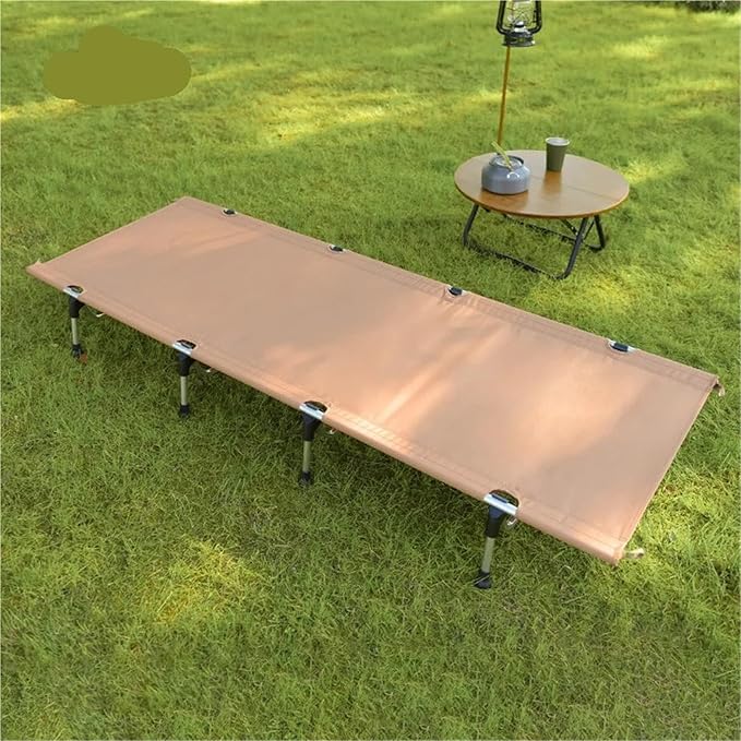 Ultralight Folding Bed Camping Single Cot Portable Travel Camping Bed Outdoor(Pink) (Pinks)