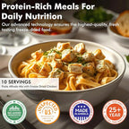 Numanna Family Pack with Meat Bucket 438 Servings | 3-Months Emergency Protein-Rich Meals | Easy to Prepare for Everyday Use, Prepping & Camping | 25+ Year Shelf Life | Made in USA | Food-Grade Bucket