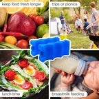 JMEXSUSS Reusable Ice Packs for Cooler, Long Lasting Breastmilk Bottle Storage, Freezer Packs Can Cooler for Lunch Boxes, Beer Soda, Camping