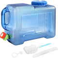 ZOOFOX 3.17 Gallon Water Jug with Spigot, BPA Free Water Container, No Leakage Portable Emergency Water Tank for Outdoor Hiking Camping Picnic Supplies