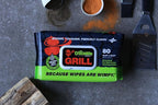 Crocodile Cloth Grill Wipes, 640 Count (8 Packs) – Extra-Large 15” x 10” Plant-Based Cleaning Cloths, Safe on Skin & Surfaces, Pre-Moistened with Aloe & Vitamin E