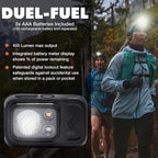 BLACK DIAMOND Spot 400 Headlamp | 400 Lumens Brightness, Dimmable | Waterproof & Durable | 3X AAA Battery Operated (Included) | Ops Black