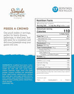 Simple Kitchen Cream Base Soup Mix - 17 Servings for Family Meal Prep, Vegetarian, Gluten Free, Dehydrated & Freeze Dried Survival Food for Camping Meals, Backpacking & Hiking, Survival Kit, Pack of 4