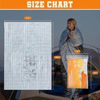 6 Pack Emergency Blankets - Mylar Thermal Space Blankets for Survival and Protection - Ideal for Camping, Outdoors, Hiking, Rescue, Marathons
