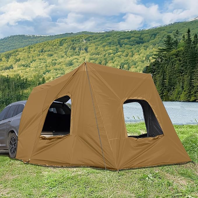 SUV Tents for Camping, Car Tents for Camping 4-6 People, SUV Tent Attachment Tailgate Tent