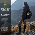 Sleeping Pad, Ultralight Inflatable Sleeping Pad for Camping, Built-in Pump, Ultimate for Camping, Hiking, Airpad, Carry Bag, Repair Kit, Compact & Lightweight Air Mattress(Green)