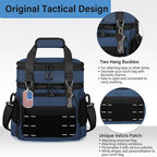 Lunch Box Cooler Bag - Insulated Tactical Lunchbox for Men - Large Lunch Pail Kit for Adults Work Outdoor Shifts Trips Blue 16L