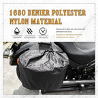 Motorcycle Saddlebags 25L Universal Throw Over Saddle Bags Waterproof Large Capacity Duffle Gear Organizer for Camping Trip Travel Outdoor with Raincover, Black