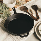 10-1/4 Inch Round Medium Pre-Seasoned Cast Iron Skillet