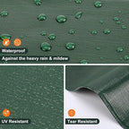 Tarp 6x8 Feet, 20 Mil Waterproof Tarps Heavy Duty with Brass Grommets, Thick Plastic Tarp, UV Resistant Tear&Fade Resistant, Reinforced Edges for Outdoor Pool Car Camp Tent