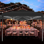 COBIZI 10x30 Pop Up Canopy Tent with Removable Sidewalls, Waterproof Portable Easy Up Canopy with Carry Bag, Instant Outdoor Shelter Tents for Parties, Events, Backyard Gatherings, Weddings, Black