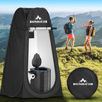 PANKAY Portable Toilet with Pop up Privacy Tent, X Large Camping Toilet Portable Potty for Adults, Outdoor Shower Tent Changing Room, Instant Pop Up, Washable Foldable Camp Toilet Kit with Carry Bag