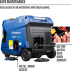 Westinghouse 5000 Peak Watt Super Quiet Dual Fuel Portable Inverter Generator, Remote Electric Start, Gas & Propane Powered, RV Ready, CO Sensor, Parallel Capable