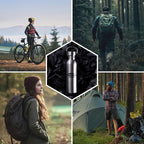 Tactiko Survival 34 oz/1000 ml Stainless Steel Wide Mouth Water Bottle, Single Wall Boil-Safe, Leakproof, BPA-Free with Carry Sleeve and Strap for Camping, Hiking, Outdoor Prep (Pink)