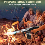 Propane Grill Torch Gun – Cooking Torch – Culinary Torch Sous Vide – Adjustable Flamethrower for BBQ, Campfire, Charcoal Wood Grills Lighter(Tank Not Included)