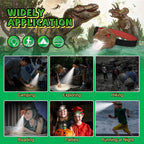 Dinosaur Headlamp Flashlight Outdoor Camping Gear LED Reading Head lamp, Hiking Headlight for Kids or Adults, Dinosaur Toys Ideal Gift for Birthday, Chirstmas, 3 AAA battery Included (Brown)