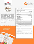 Simple Kitchen Dehydrated Red & Green Bell Peppers – 153 Servings for Family Meal Prep, Survival Canned Food, Gluten Free & Freeze Dried Bell Peppers for Camping Meals, Backpacking & Hiking, #10 Can