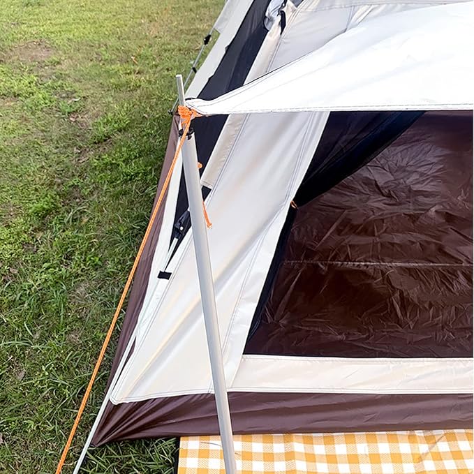 Family Camping Tent 4 Man Sun Protection Tent Premium Sturdy Tent Camping for Hiking Camping
