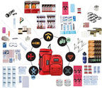 Quake Kits Extensively Prepared 6-Person Emergency Survival Kit | 7-Day Family Bug Out Bag with Food, Water & First Aid | Go-Bag for Earthquakes, Hurricanes & Disasters