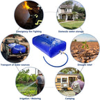 TooTaci 110L/ 29Gal Water Storage Bladder, Portable Water Tank with 3/4" Adapters and Hose, Foldable Water Storage Bag for Drought Resistance, Garden Watering, Emergency Water Storage Containers