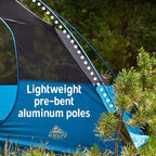 Kelty Ashcroft Camp Tent - 1, 2 or 3 Person Camping Shelter with Full Coverage Rainfly, Lightweight Aluminum Poles, Camping Backpacking Festival Shelter
