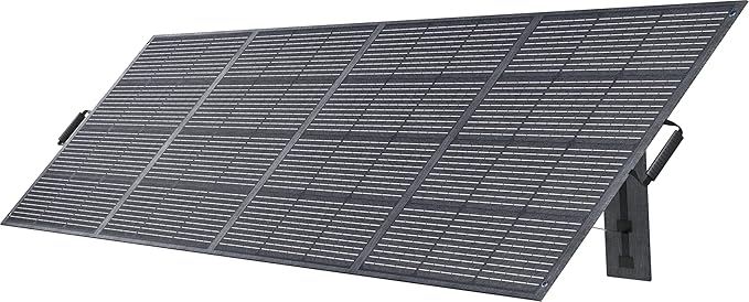 400W Portable Solar Panel with Adjustable Kickstand, Foldable & Durable, 23.5% High Efficiency, Waterproof IP68 for Power Station Off Grid Outdoor Adventures Camping RV Road Trip (400W Solar Panel)