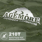 AGEMORE Cotton Flannel Sleeping Bag for Adults, Lightweight XXL Cotton Sleeping Bag for Camping Backpacking or Hiking, Water Resistant 3-4 Season Sleeping bag for Warm & Cool Weather