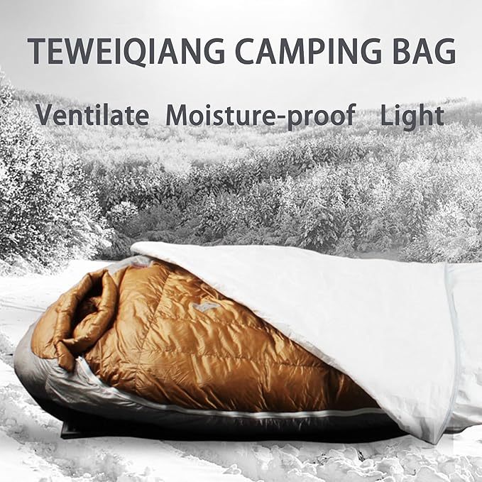 3F UL Gear Travel Sleeping Bag 3 Season, Waterproof & Stain resistan Sleeping Bag for Adults Kids, Lightweight Compact Camping Essentials Accessories Hiking Sleep Must Haves