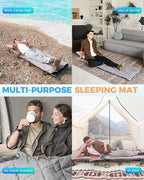 KingCamp Cot Mattress Pad, Portable Lightweight Cot Mattress, Non-Slip Camping Mat Soft Comfortable Non-Slip Cot Pad for Camp, RV Bunk