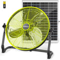 18" Solar Fan, 35W Solar Powered Cordless Greenhouse Fan with Rechargeable Battrey, Portable, 360° Tilt, 8~60H Runtime, for Outdoor Camping Gazebo Chicken Coop Patio Travel Shed Barn