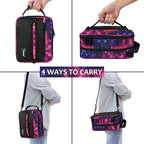 Tirrinia Expandable Insulated Lunch Bag for Men Women – Leakproof Reusable Cooler LunchBox for Kids & Adults with Shoulder Strap, Perfect for Work, School, Office, Travel,Starlight