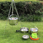 Camping Cookware Pot Outdoor Mountaineering Camping Portable Cooking Barbecue Tableware Set Picnic Picnic Pans Hiking Cups Pots & Pans