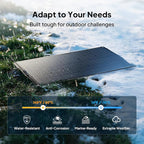 BLUETTI 2 100W Flexible Solar Panels for RVSolar 48V System, 23.4% High Efficiency, 240° Bendable, IP67 Solar Panel for RVs, Camping, Marine, Curved Surfaces