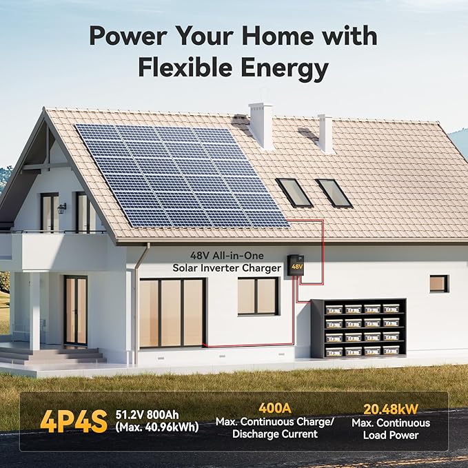 Power Queen 12V 200Ah LiFePO4 Battery 2560Wh, RV Lithium Battery up to 15000 Deep Cycles, Backup Power for Solar Off Grid, Home Energy Storage, Camper Van Trailer