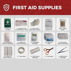 6 Person Emergency Kit/Survival Backpack for 72 Hours for Natural Disasters, Hurricanes, Emergency or Bug Out Situations