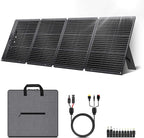 200W Portable Solar Panel for Power Station, Ultra Light Foldable ETFE Solar Panel Kit, 24% High Efficiency, IP68 Waterproof, Solar Charger for Outdoor Camping RV Home Backup Power, Off-Grid