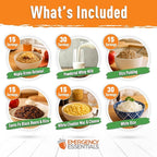 Emergency Essentials 1-Month Emergency Food Supply Bucket, 257 Servings, 56,650 Calories | Long-Term Survival Food Kit for Disaster Preparedness, Camping, and Power Outages