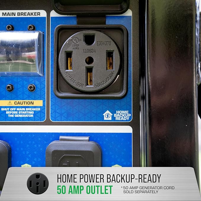 DuroMax XP15000HXT 15,000 Watt Tri Fuel Portable Home Power Backup HXT Generator w/CO Alert