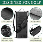 Golf Cooler Bag Golf Cooler Sleeve - Holds 6 Beer Cans or 2 Wine Bottles Cold Golf Accessories Gifts for Men Dad Husband, Insulated Beer Cooler for Golfing, Beach Days, Picnic