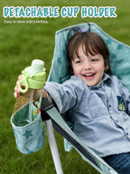EVER ADVANCED Kids Hammock Chair Foldable, Kids Camping Chair with Stand Portable, Hammock Swing Chair with Cup Holder, Child Camping Gear Carry Bag for Traveling Outdoor Patio Supports 125LBS Green