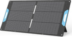 110W Portable Solar Panel with QC3.0 USB-A &Type-C Outputs, Foldable 20V Solar Charger for Power Station, 23.5% Solar Efficiency, IP67 Waterproof for RV, Camping, Blackout